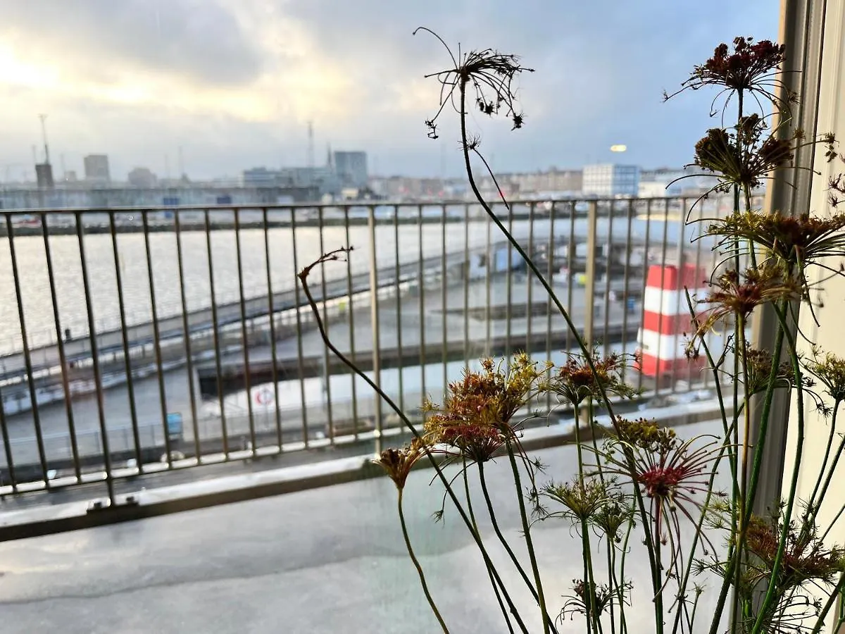 Apartment Directly To Seafront Of Bassin 7 With Big Balcony And Free Parking Århus